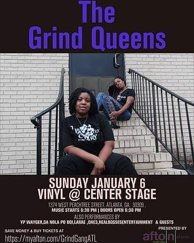 major_goodies's tweet image. 🚨🚨It's a New Year but the party ain't over... pull up Sunday 1.6.19 &amp;amp; party with The Grind Queens @QUEENDEEBABY &amp;amp; @LadyKayne... it's gon' be lit!🔥🔥🔥 #GrindQueens #DedaBoo #LadyKayne #GrindGang #VinylCenterStage grindfactorystudios.com #femalerappers #rappers #livemusic