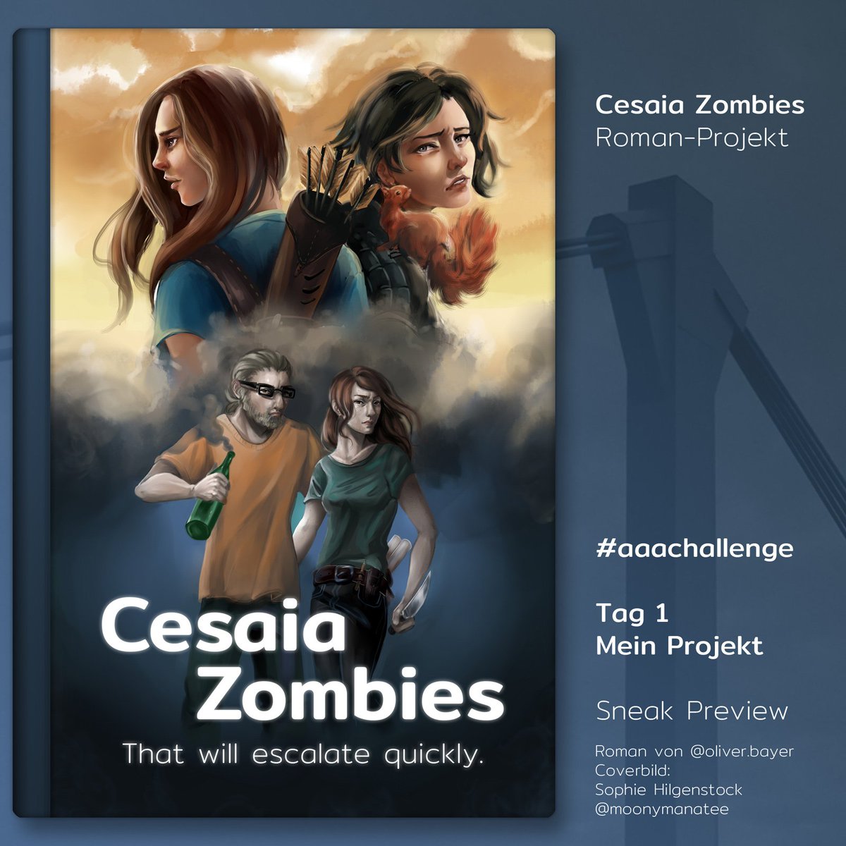 kreon_nrw's tweet photo. Ich stelle Euch mein kommendes #Romanprojekt โCesaia Zombiesโ vor: im Rahmen der #Autorenchallenge #aaachallenge auf Instagram (Cc Facebook). Schaut vorbei. :)
https://t.co/JPwwVCJRkX
Zwei Welten. Die eine ist kaputt โ ihr fehlt es an Freiheit. In der anderen gibt es #Zombies โฆ https://t.co/nRLVSsgjCF