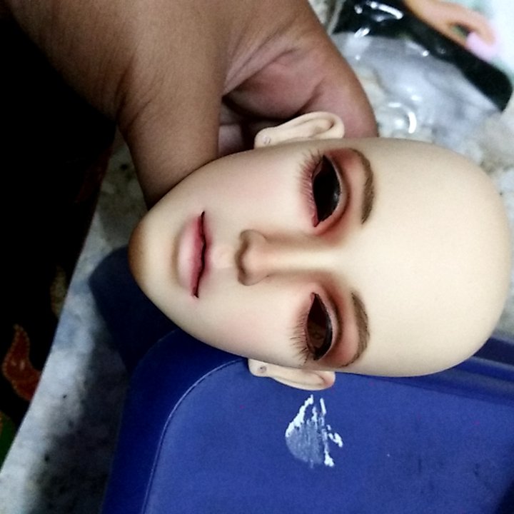 ainz_artz's tweet photo. WIP. I will post the complete photos after i woke up #bjd #balljointeddoll #dollclans #dollclansphython #bjdfaceup #faceup #makeup #bjdmakeup https://t.co/h2nmLSPd7R