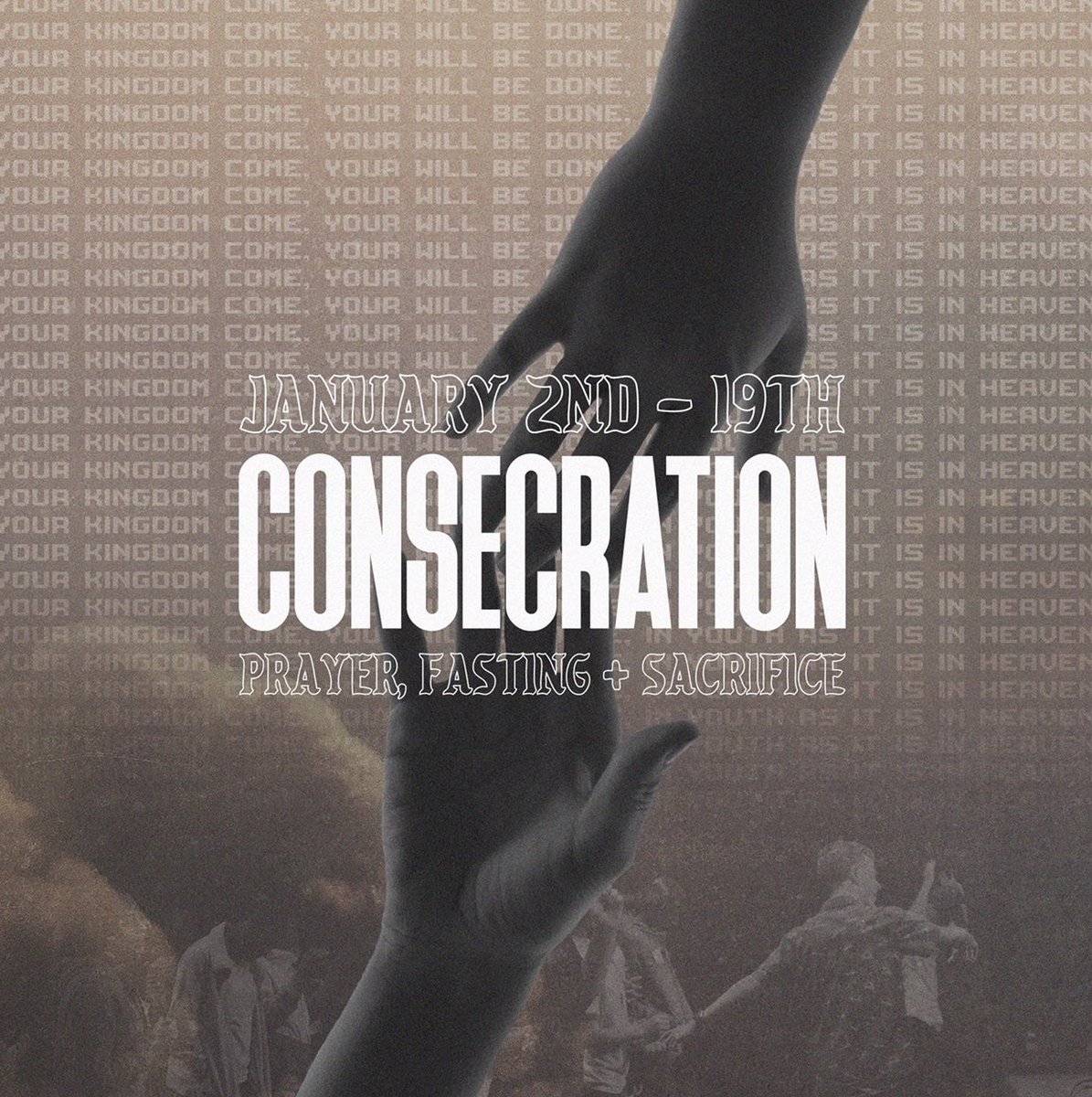 northcitiesyth's tweet photo. Today begins a time of consecration for us. We are starting this year off with Kingdom habits &amp; Godly desires. What we consecrate (separate to God, for God), God will grow &amp; bless.

We are consecrating our time, desires, dreams, money, relationships &amp; more. https://t.co/XEwgl56SCw