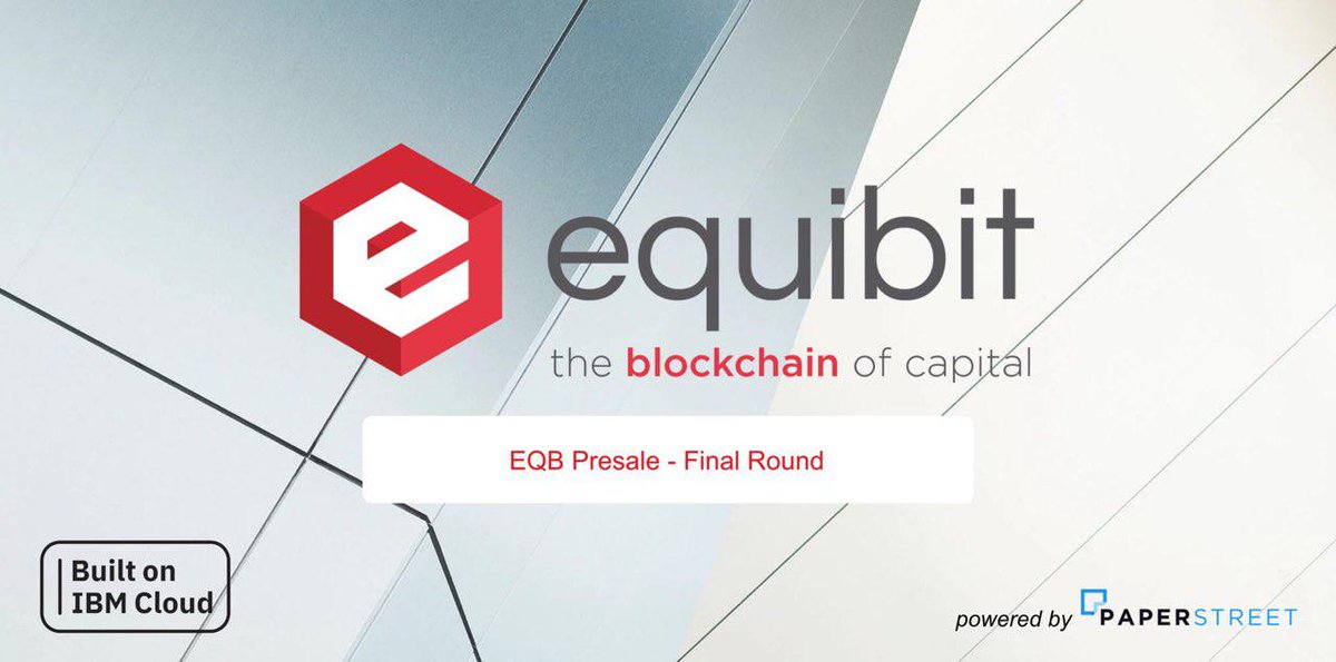 After 3 years of development, we're just months away from launching the world's first P2P, permissionless network allowing investors to trade stocks/bonds without a third-party. Full details here: hubs.ly/H0fyWw10 

Only on <a href="/paperstreetvc/">Paperstreet (📄,🛣)</a> 

Long Equibit, Short the Brokers