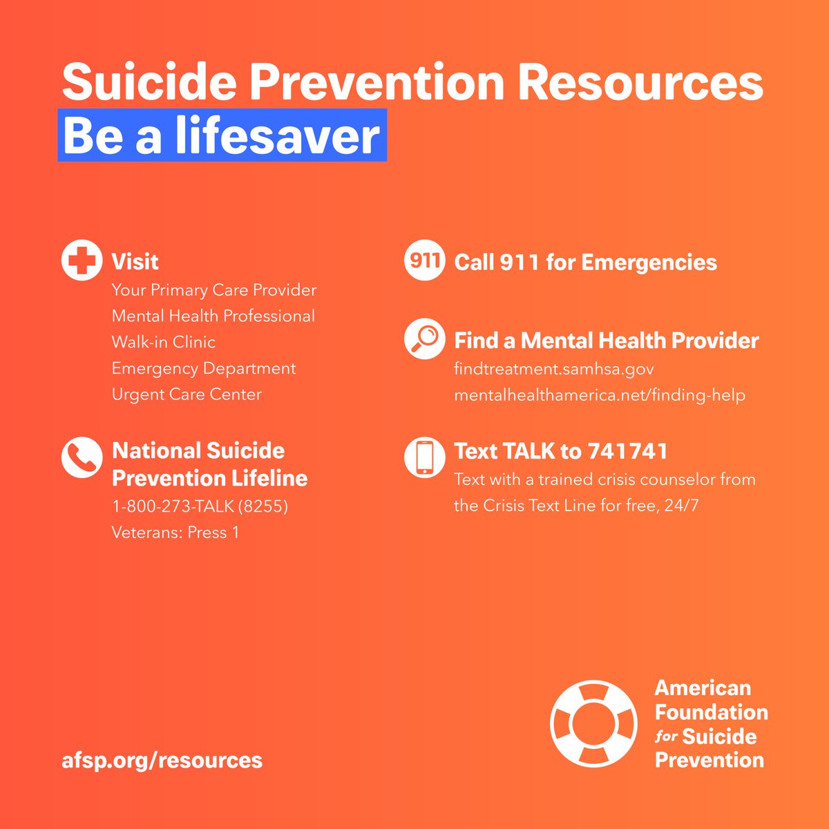 afspnational's tweet image. #In2019IDontPlanOn letting you go through this alone. Whether you're a loss survivor or have struggled with suicidal thoughts yourself, we've got your back ❤️