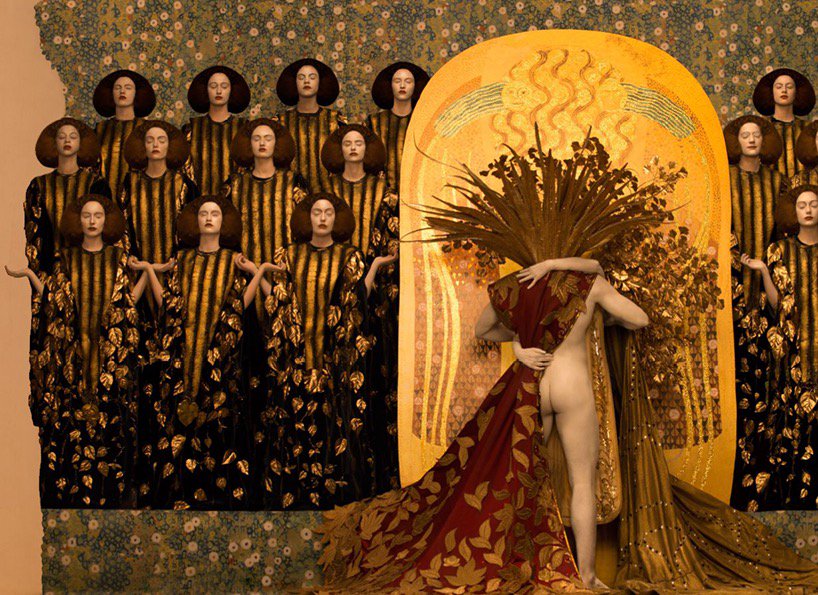 sadaboutchiffon's tweet photo. GUSTAV KLIMT'S MASTERWORKS (RECREATION) for Life Ball Charity Event 2016.
photo: inge prader. https://t.co/BQi5Of5mNd