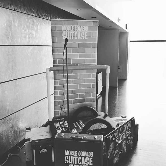 comedysuitcase's tweet photo. The Mobile Comedy Suitcase will be at the North Regional library from 2 to 4 today! Come write &amp; tell some jokes with us!
#ilikejokes https://t.co/6CSHuOpVE9 https://t.co/lQWNYQTnjX