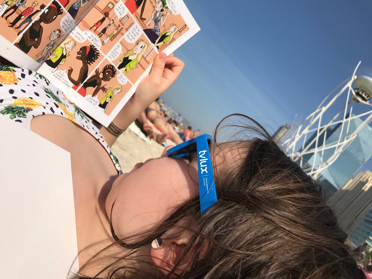Ma fille à Dubai avec...#tvlux !!!