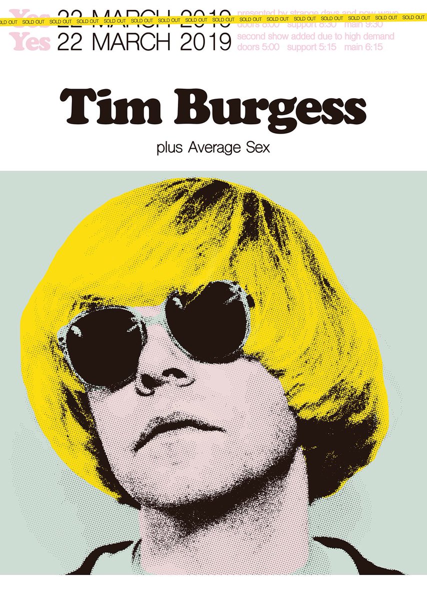 Tim_Burgess's tweet image. RT @StrangeDaysMcr: .@Tim_Burgess + @averagesexband @yes_mcr 

22nd March 

Evening show - SOLD OUT
Matinee show - ALMOST SOLD OUT

Final tickets seetickets.com/event/tim-burg…
