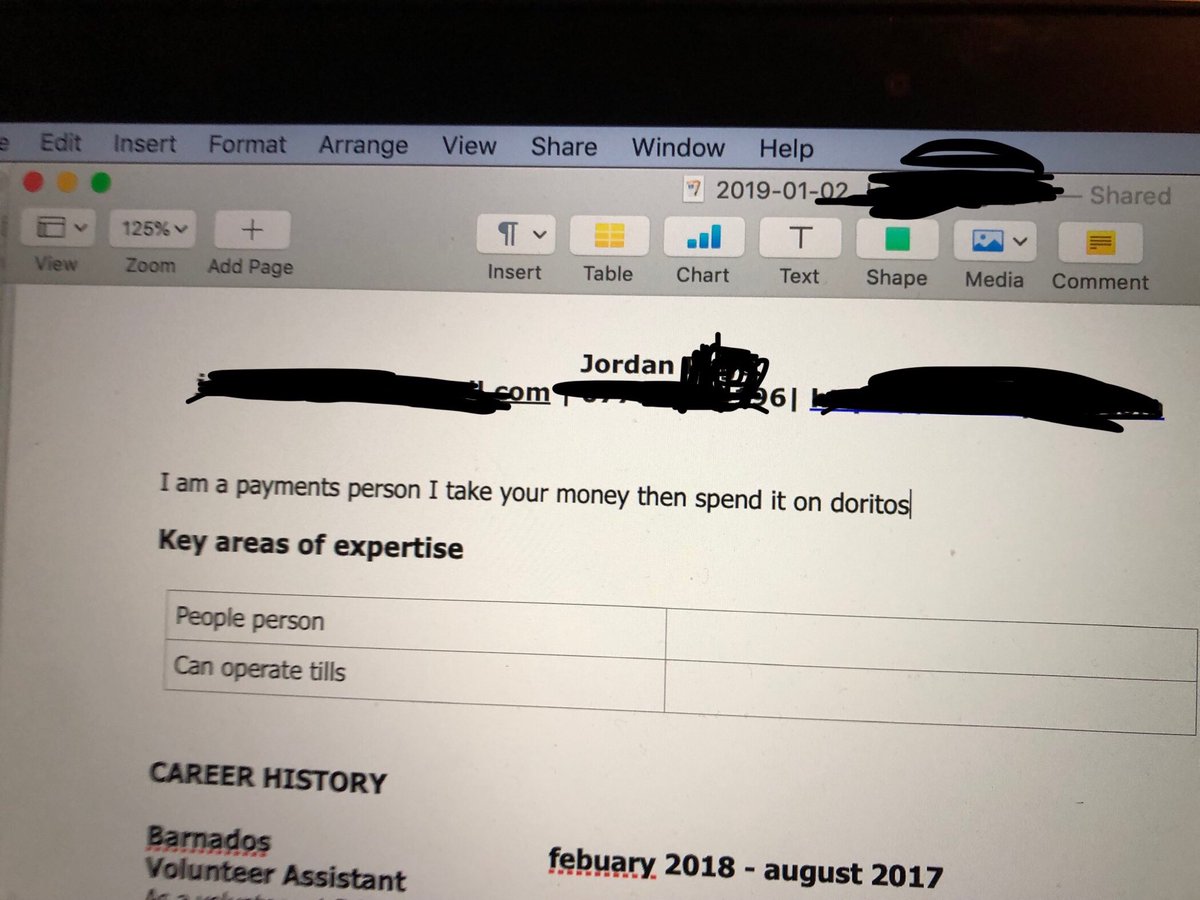 pageboy_za's tweet photo. Would you hire this guy? #honestcv #dorritos #cv https://t.co/XPczeeMbJ2