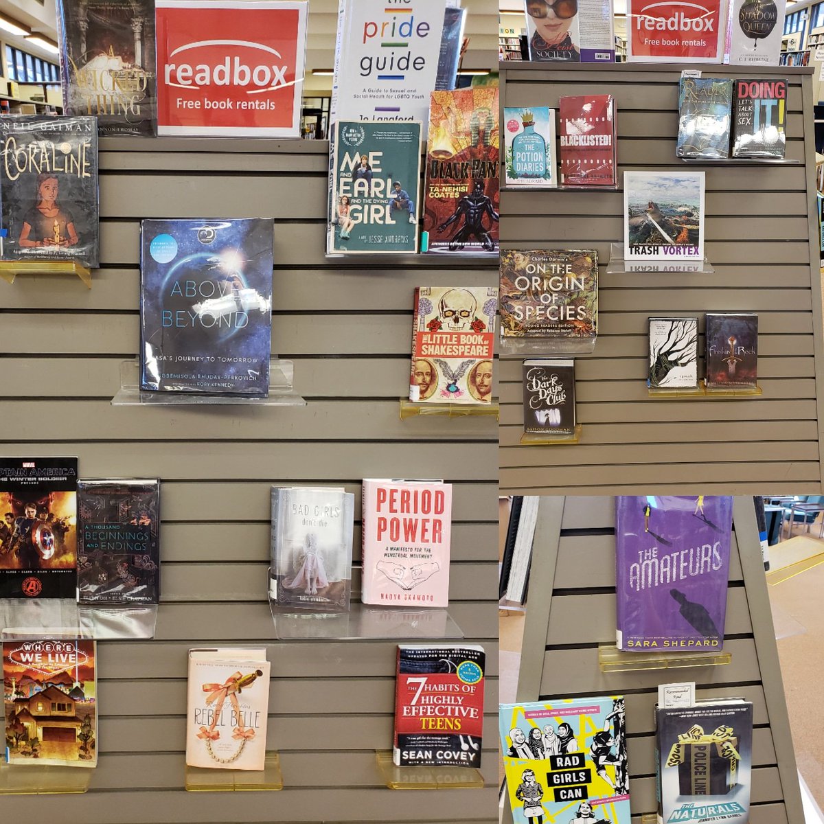MandieSchrader's tweet image. January #bookdisplay #2.
#readbox #YALibrarian #libraries