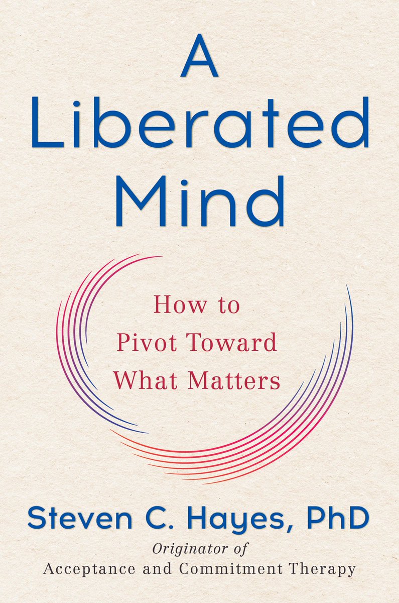 After working on it for 11 years this book will finally see the light of day 8/27/18.  It’s a comprehensive look at the implications of psychological flexibility for human functioning. Equal parts self help / think book / autobiography / science story.  bit.ly/ALiberatedMind