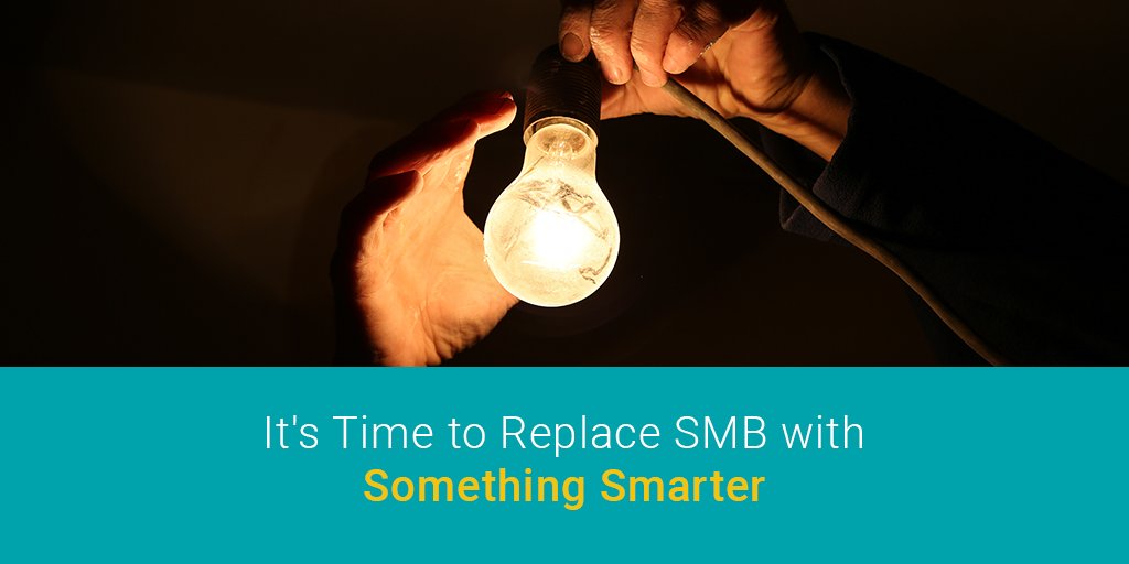 Read the blog: It's Time to Replace SMB with Something Smarter >> bit.ly/2TfEsiX #ITmanagment #CyberDefense