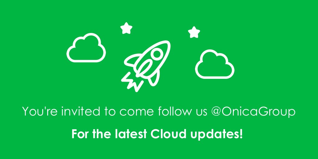 3Nimbus's tweet image. Happy New Year everyone! Want all the latest cloud announcements in 2019? Follow @OnicaGroup today!