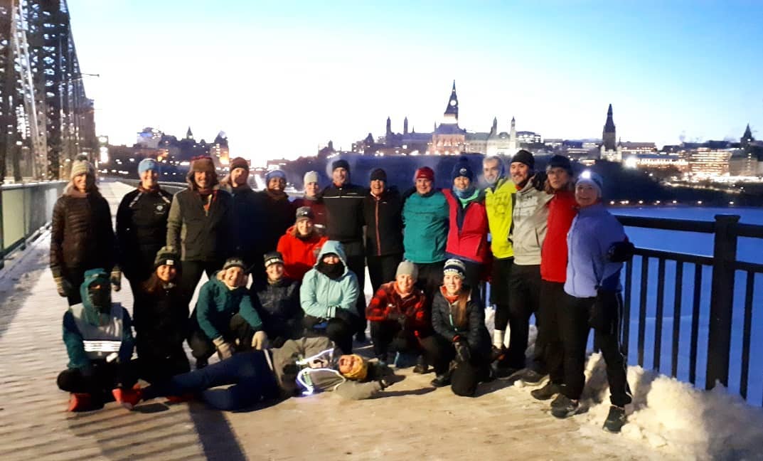 runskinner's tweet photo. #BridgeMonth began today, and this group of #weatherproof humans conquered the Alexandra Bridge. 4 more bridges to go...where will be next week? Follow @NovProjectYOW to find out! #freefitness #novemberproject #thisshitisgood #thetribeisstrong https://t.co/P0AHz2WYNW
