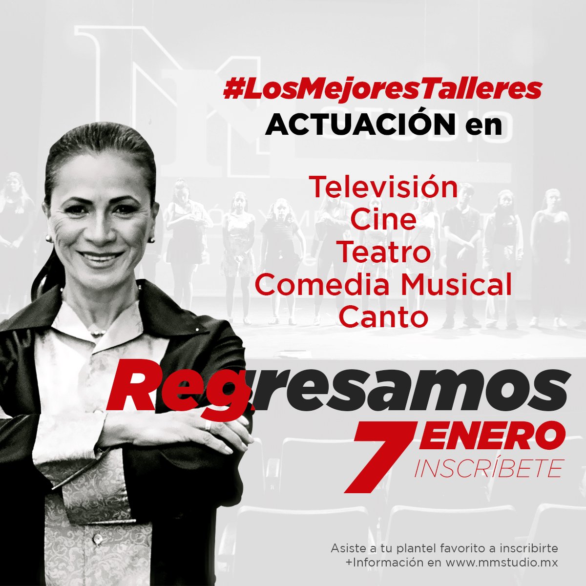 LosMejoresTalleres de actuación en Cine Teatro Televisión Comedia Musical y Canto más cerca de ti, para niños, jóvenes y adultos. Regresamos el 7 de enero.