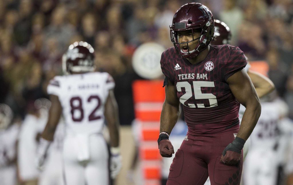 NFLDraft_2020's tweet image. Oklahoma WR Marquise Brown, Penn State DE Shareef Miller, Penn State OL Connor McGovern, and Texas A&amp;amp;M LB Tyrel Dodson are headed to the draft.