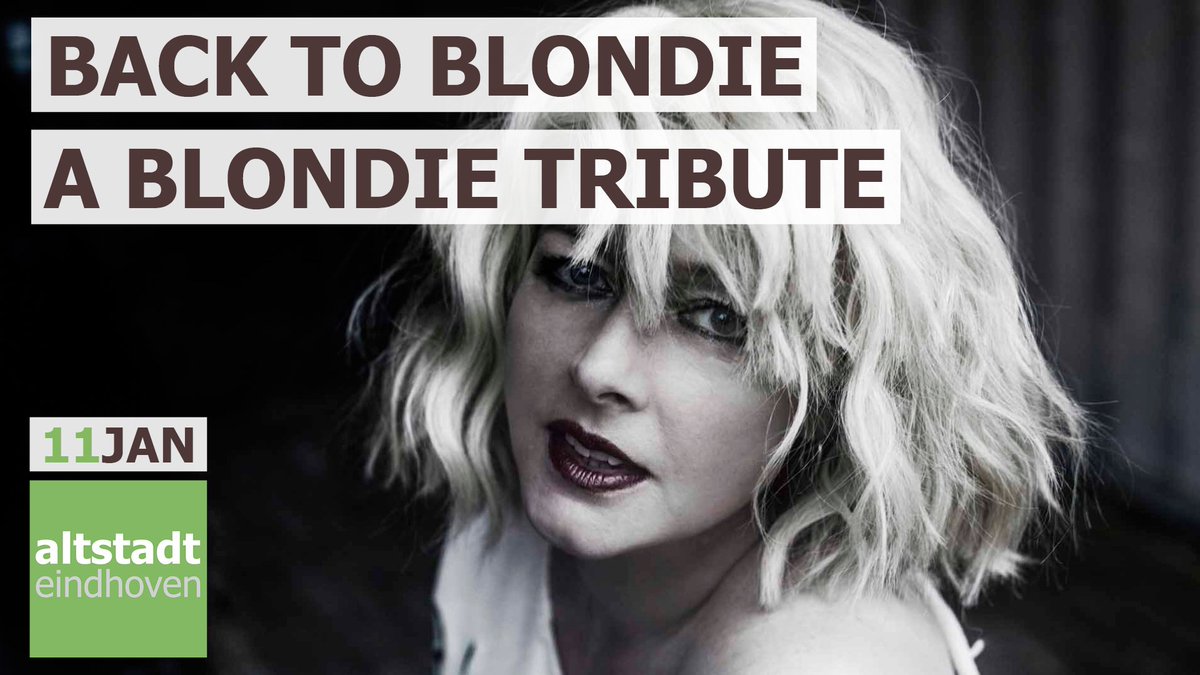 Happy new year! Durven we na oud &amp; nieuw alweer aan het volgende feest te denken? Back to Blondie - een Blondie tribute rondom het album 'Parallel Lines' én alle hits! Voor €8,50 ben jij er volgende vrijdag bij. #blondie #onewayoranother #coverband #altstadteindhoven