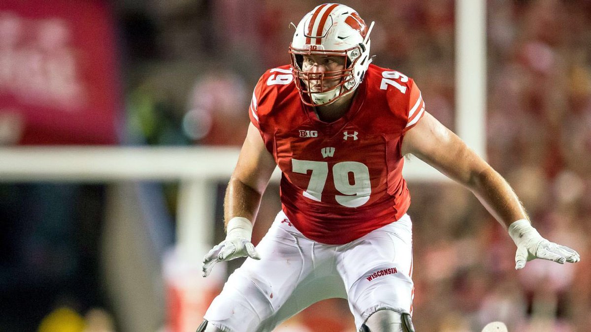 NFLDraft_2020's tweet image. Wisconsin T David Edwards is Draft-bound