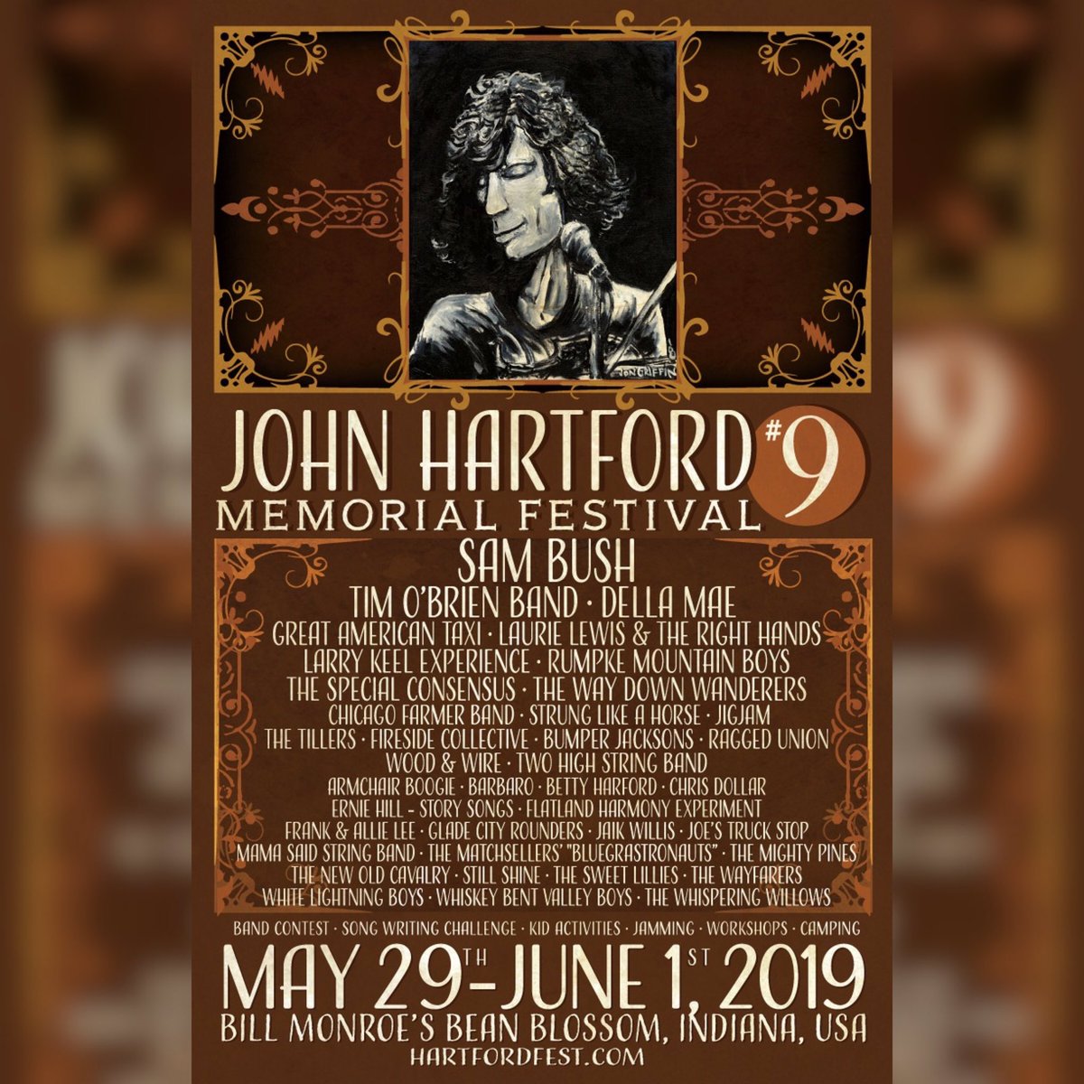 heyheydellamae's tweet photo. The full-lineup for John Hartford Memorial Festival has been announced! 30+ bands, songwriting & band contests, workshops, camping, tons of jamming and much more await you! Purchase tickets before they sell out. #JHMF #JHMF9 #HartfordFest
https://t.co/IatxmXpIEt
@HartfordFest https://t.co/mgD2sVuPpE