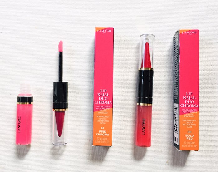 davelackie's tweet photo. Today's luxe beauty giveaway is this incredible Lancome Lip Kajal Duo in Pink Chroma &amp; Bold Red! To enter, follow @davelackie &amp; RT https://t.co/fQcKtCwFrP