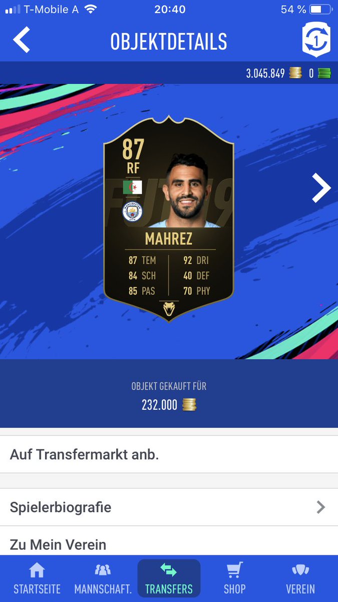 jacksking_85's tweet image. Just a few buys for tomorrow 
1x Mahrez 87 IF - 232.000
3x Nainggolan 86 UCL - 162.000
7x Martial 85 IF - 97.500
#FIFA19 #FUT19 #stronglink