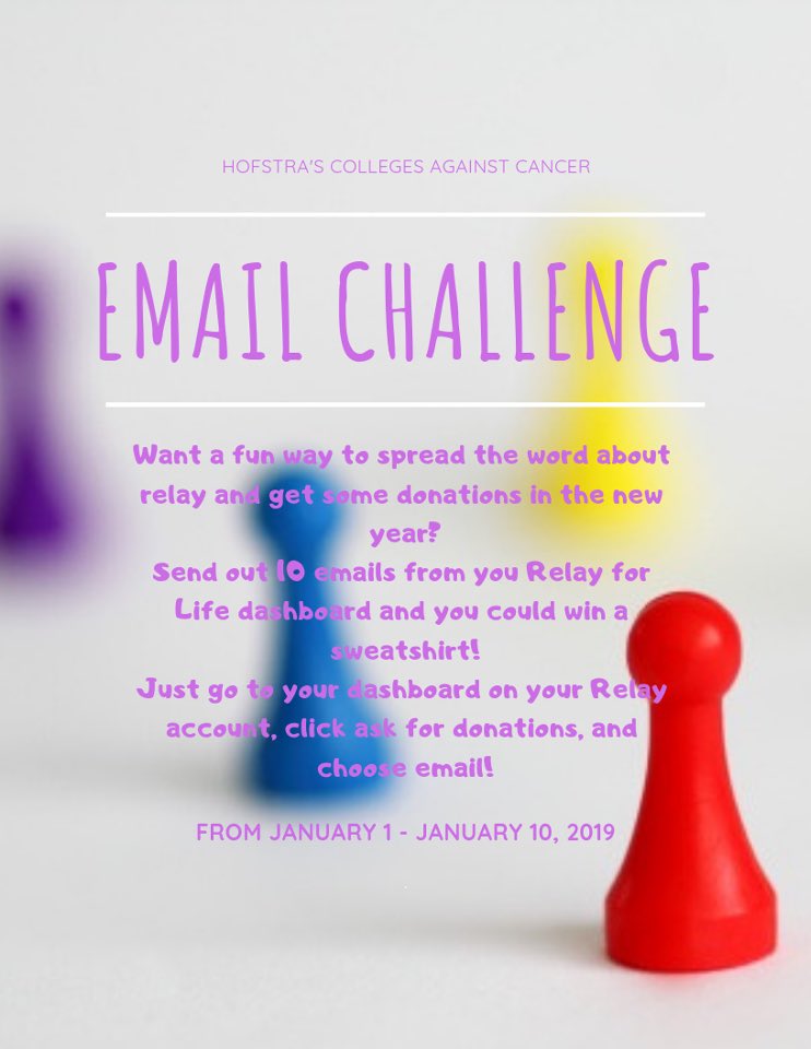Welcome in the New Year by participating in our E-Mail challenge! #HofstraRelay