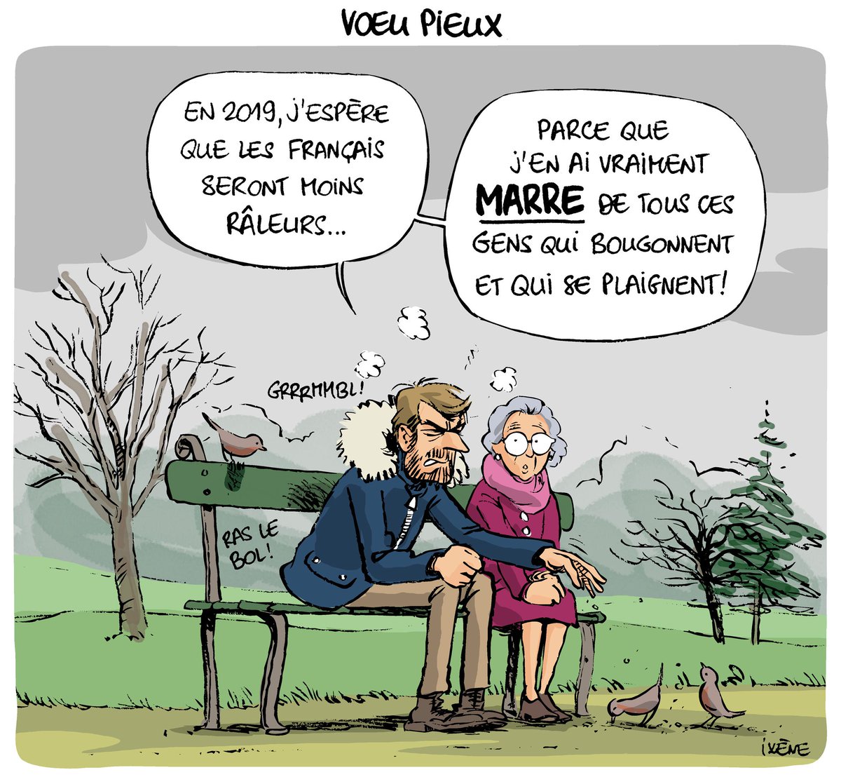 FChretienne's tweet photo. Le dessin de la semaine : Bonne année ! avec @ixene_dessin https://t.co/n446zM6uAw