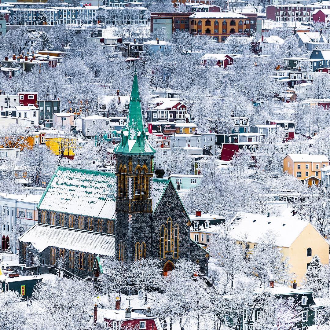 NLtweets's tweet image. As it turns out, winter is somewhat of an artist. 📸: @ericbar, St. John’s #ExploreNL #ExploreCanada