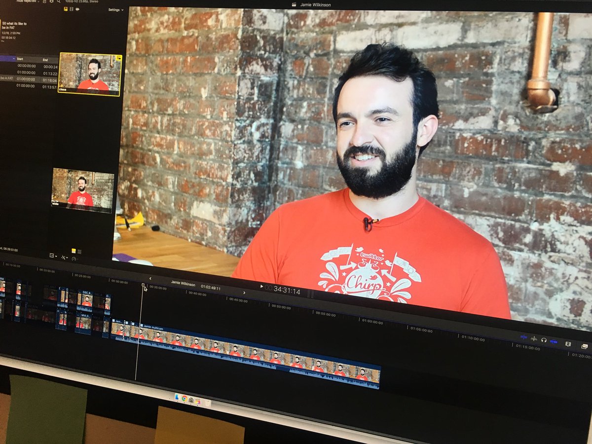 tbx's tweet image. @jamiew Status: Screening your #FATdoc interview w/ @theDANtheMAN @bekathwia and @ekai . In for the session tmrw?