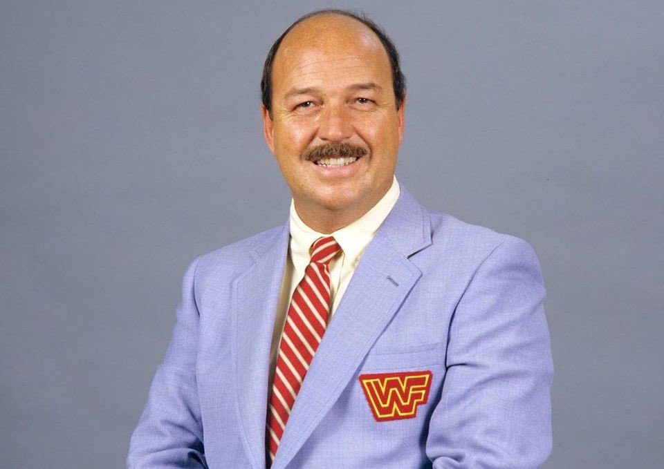 Rest In Peace #MeanGeneOkerlund. Thank you for being the voice of wrestling for so many years