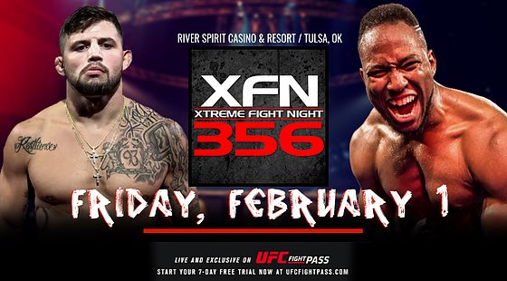 volkstyles's tweet photo. Now officially being promoted at https://t.co/yeG7PU5NuE and on social media:
#XFN356: Jimmy “The Brick” Flick (@jimmyflick) vs Ray “The Judge” Rodriguez (@raythejudge) for the BW Title
Fri, 1 FEB #UFCFIGHTPASS
Also feat Kyle Crutchmer & Emily Ducote. (https://t.co/puX0KWpldl) https://t.co/Wg8xIF8oDm