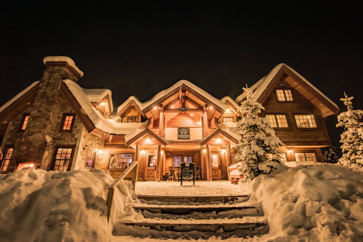 Heli-skiing meets here. Stoked on our new digs at the Winston Lodge <a href="/KickingHorseMtn/">Kicking Horse Mountain Resort</a> #dreambig #heliskismall