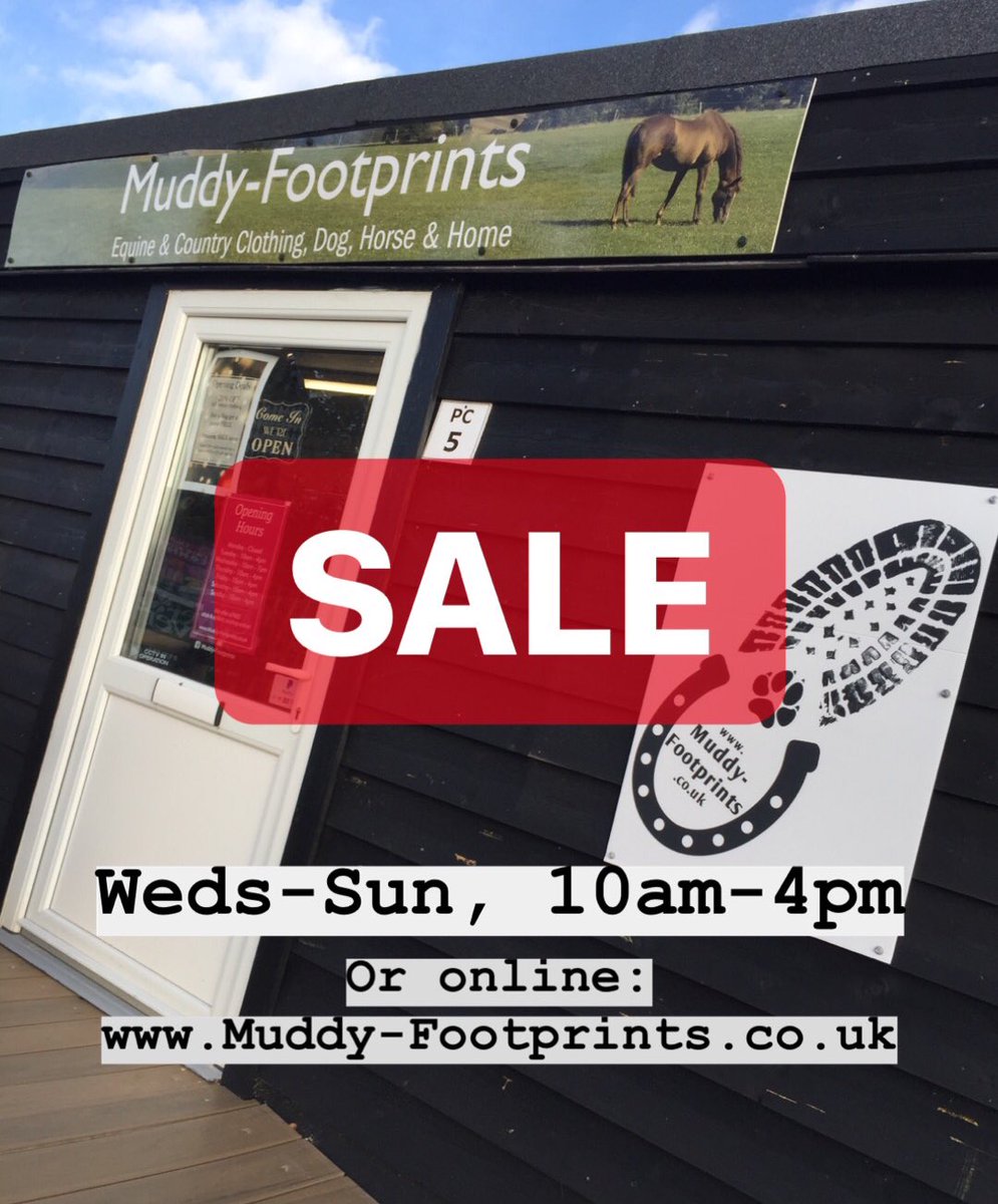 MuddyFtprints's tweet photo. Re open tomorrow from 10am. Hurry - while stocks last IP14 6AT or shop online https://t.co/Y42yZYvfYM #SALE #Januarysale #equestrian #countrylife #suffolk https://t.co/dfyOgc0150