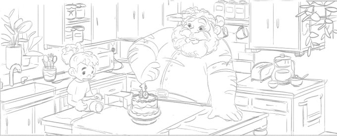 Going into 2019 pretty fuq'd because I'm restarting my thesis ✨BUT✨ I really like the new direction and working on it gives me far less anxiety now. So here's Haku and his dad and a few entries from the bestiary 