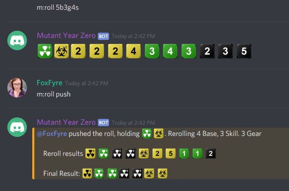 Charlotte My Mutant Year Zero From Frialigan Discord Dice Roller Is Coming Along Nicely A Few More Tweaks In The Output And It Should Be Ready To Start Being Used Charlotte My Mutant Year Zero From Frialigan Discord Dice Roller Is Coming Along Nicely A Few More Tweaks In The Output And It Should Be Ready To Start Being Used