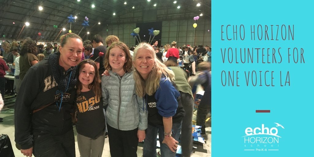 EchoHorizon's tweet photo. Each year the @OneVoiceLA Holiday Food Program provides food baskets, toys, and books to 2,500 families living in #poverty in the #LosAngeles area. The #EchoHorizonSchool #community joined the many #volunteers who came to support this wonderful cause. #onevoicela #givingback https://t.co/9Li0M2vXxq
