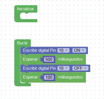 veleztecno's tweet image. Led intermitente (1) #ArduinoBlocks #practicasARDUINO makinandovelez.wordpress.com/2019/01/02/led…