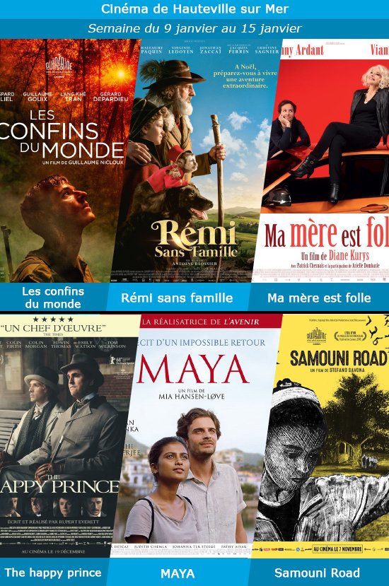 Radio_Forge's tweet photo. 📽 Voici les films à voir à partir de mercredi au #Cinéma de Hauteville sur Mer.

Plus d'informations : https://t.co/k0XXJ7Sl1C https://t.co/3kztCSpSYU