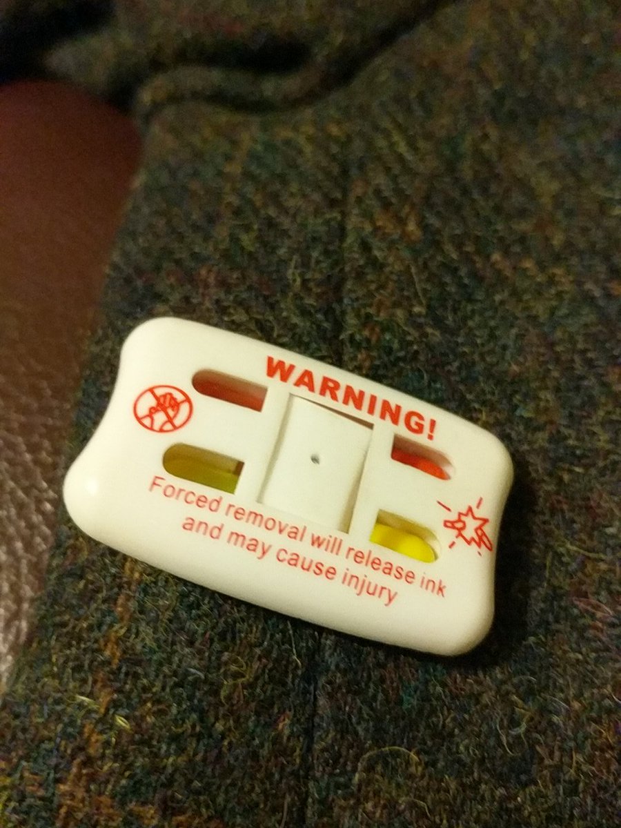 AgeOwns's tweet photo. @Debenhams I brought a jacket from your Stockport store today. Got back home to find the dye tag still attached.  I live no where near a Debenhams. Any idea what I can do? Frustrating. https://t.co/GnkjwUcEKp