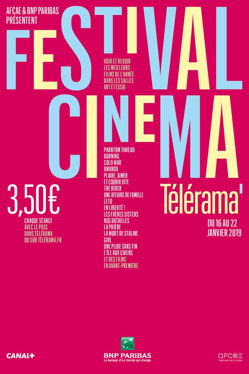 Radio_Forge's tweet photo. 📽📽📽 FESTIVAL CINEMA TELERAMA 📽📽📽

A partir de mercredi, c'est le festival du cinéma Télérama au #Cinéma d'Hauteville sur Mer.

Plus d'informations : https://t.co/k0XXJ7Sl1C https://t.co/7yx42yxKLz