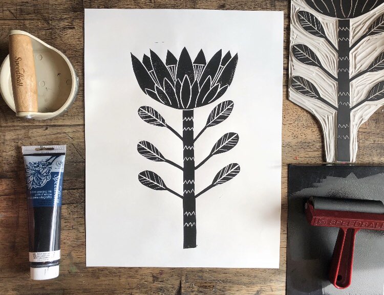 ArtSpectrumBlog's tweet photo. Interview with printmaker Cassie Byington - her beautiful prints are sure to inspire! https://t.co/irfQ7nzk5l #artist #printmaking #etsy #linocut #artists #art #botanical https://t.co/OBk8HEjqSb