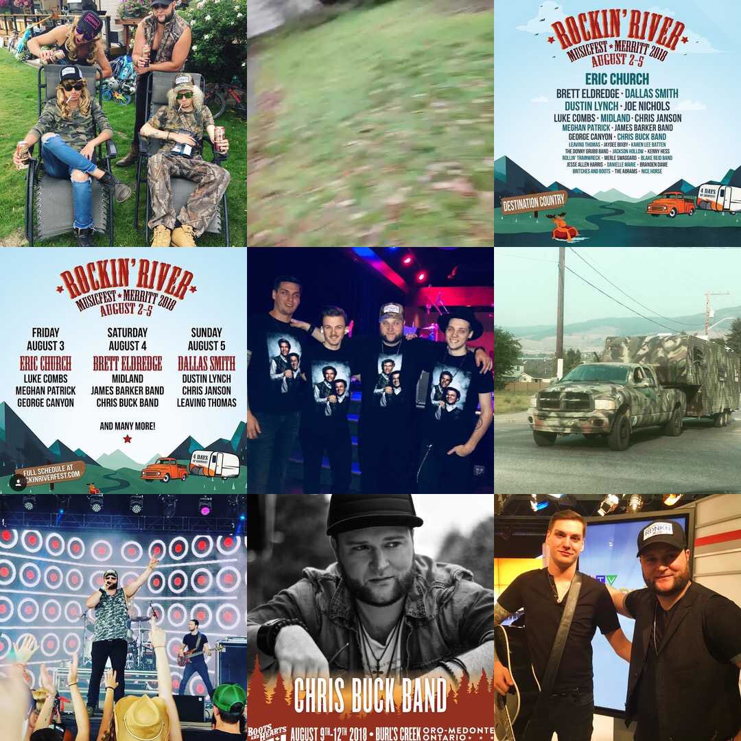 ChrisBuckBand's tweet photo. After a long travel day home yesterday, finally got a chance to reflect on the past year. ✨ Thank you everyone for a great 2018 and your ongoing support!!!! Looking forward to a great 2019 full of NEW opportunities and NEW music! 🔥 #2018TopNine https://t.co/EBzB691UtO