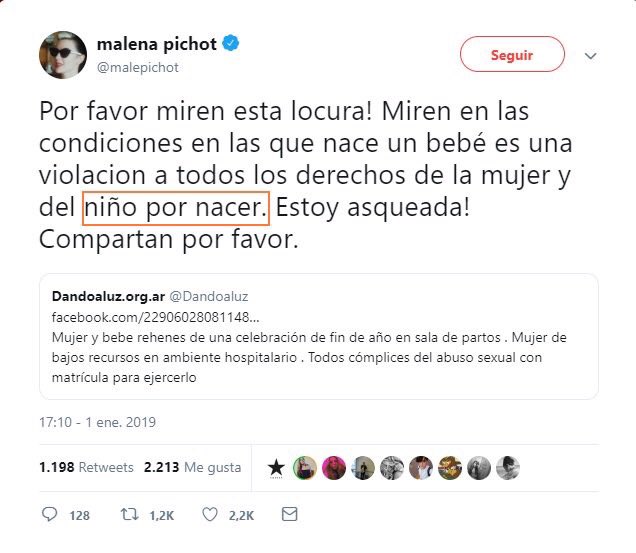 Agustin Laje Pa Twitter Interesante Acto Fallido Por Twitter De Malena Pichot Parece Que Los Ninos Por Nacer Son Sacos De Celulas Cuando Queremos Legalizar Su Matanza Pero Cuando Nos Referimos A