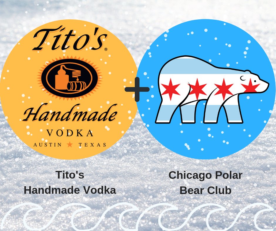 The CPBC is proud to announce our partnership with Tito's Handmade Vodka for our 2019 Plunge! @TitosVodka 
#TitosHandmadeVodka #LoveTitos #polarplunge #chicago #crazygood