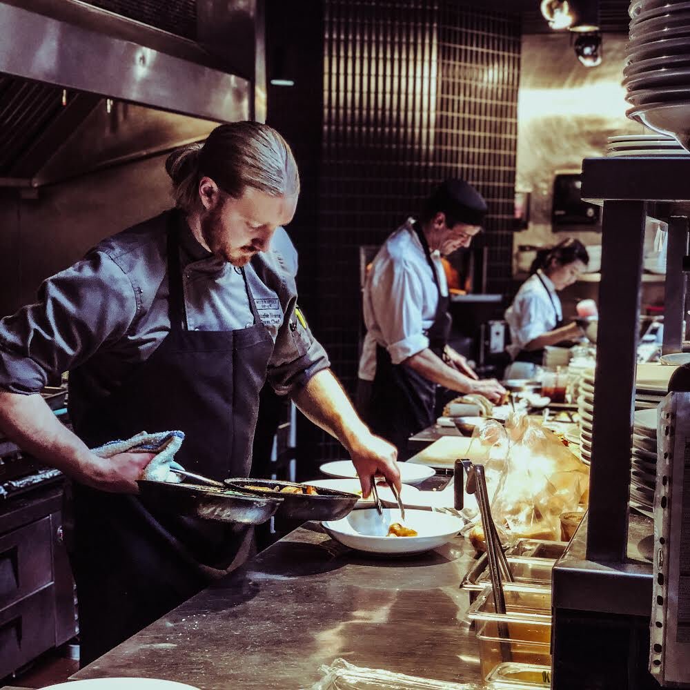 Our talented team, including Sous Chef  Christopher, working behind the scenes to ensure every meal is a feast for the senses and the soul!  #yuc #yycfood #calgarydining