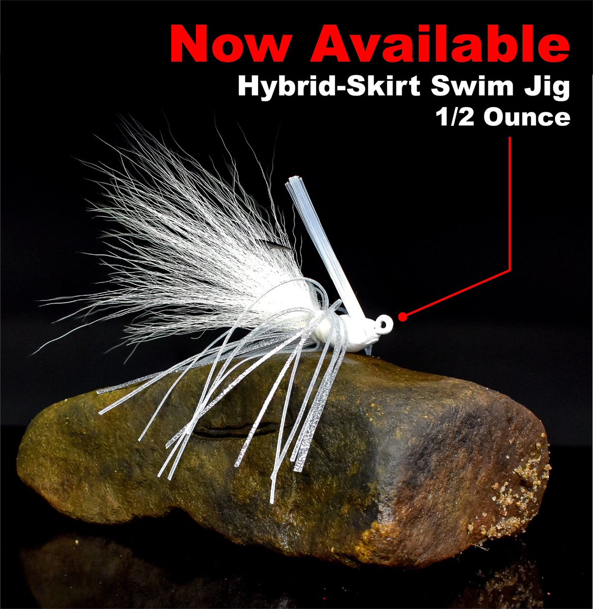 NCB_LureCo's tweet image. #12DaysOfNCB Day 8:
1/2 ounce Hybrid-Skirt Swim Jigs are now available! This upsized variant is ideal for fishing situations that require you to get your lure deeper down in the water column.