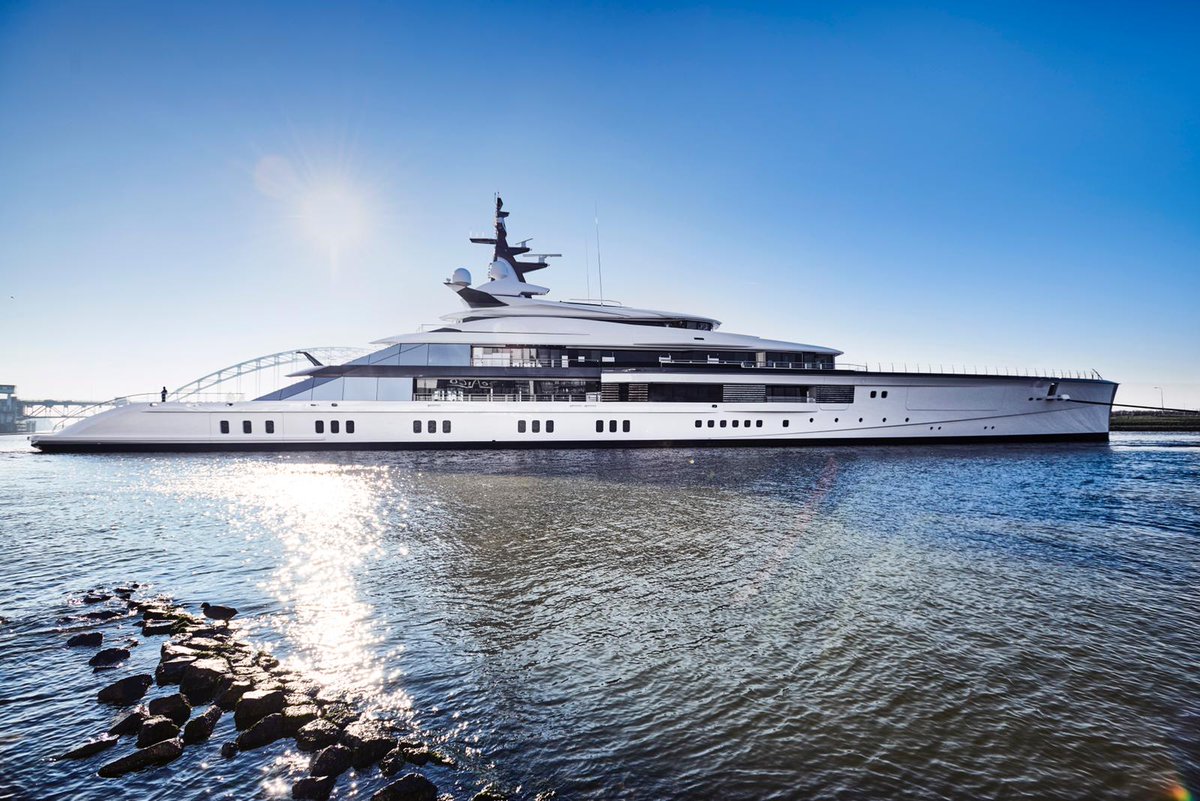 CharterWorld's tweet photo. ❗️109-metre mega yacht BRAVO EUGENIA delivered to Owners  ❗️😎🚢 https://t.co/wEemE2jsXe #projectbravo #bravoeugenia #Oceanco #megayachts #luxury #superyachts https://t.co/Rl7zgY4W0y