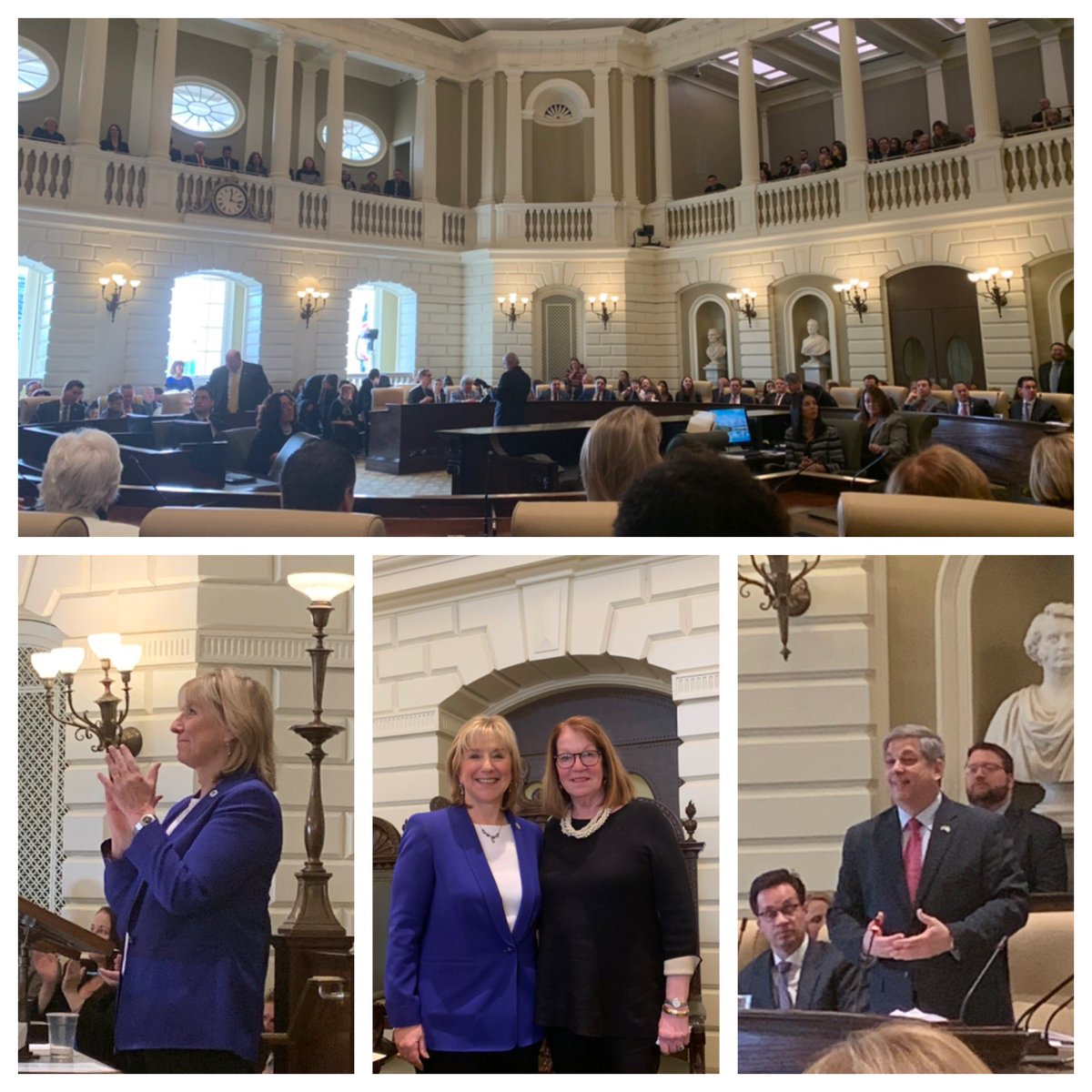 ThereseMurrayMA's tweet photo. Congratulations to Senate President @KarenSpilka &amp; all of the members sworn in today. As Minority Leader @SenBruceTarr talked about, the MA Senate is an example of how collaboration &amp; willingness to do what is best for the people is an example for this country. #mapoli https://t.co/eBVxw1Y2jD