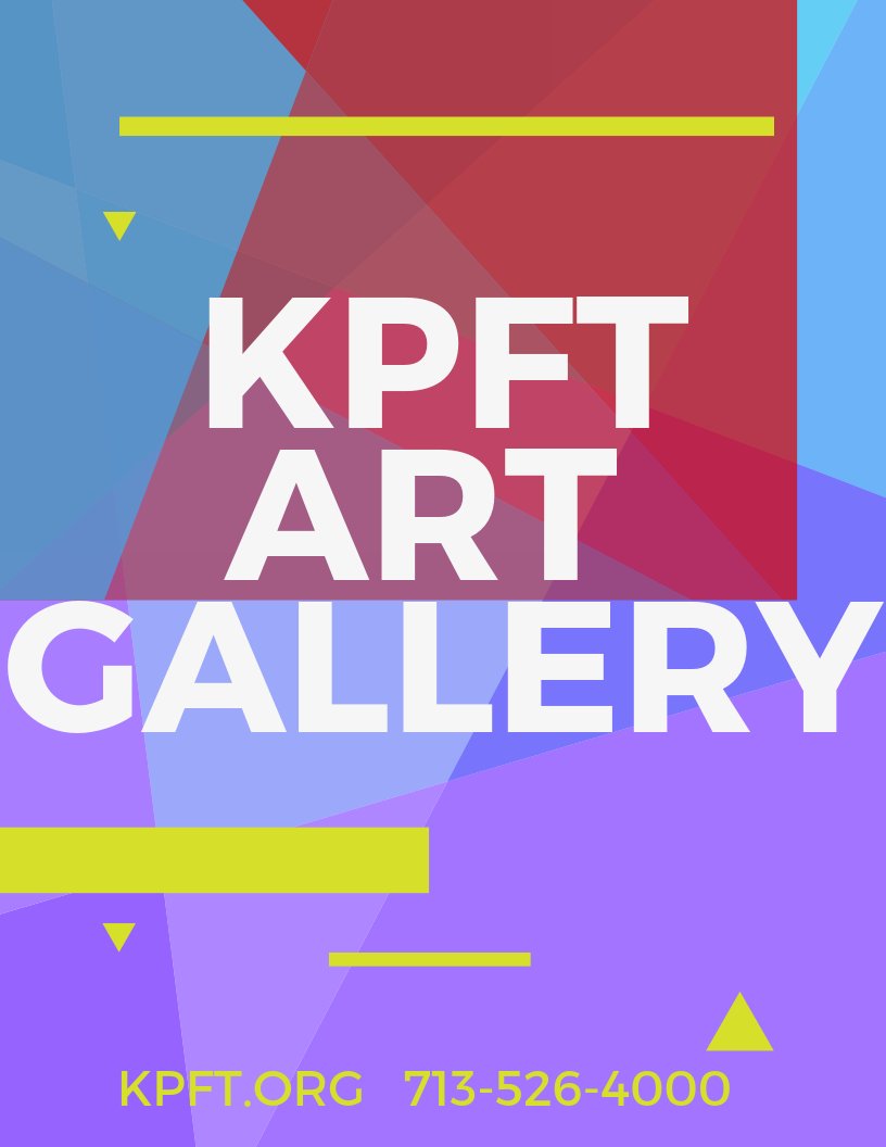 We have artwork Association with Young Audiences and Kerr High School in our lobby!

To purchase any art, contact partner@kpft.org or visit the the membership office during business hours. All proceeds from purchased art benefit KPFT and college tuition funding.