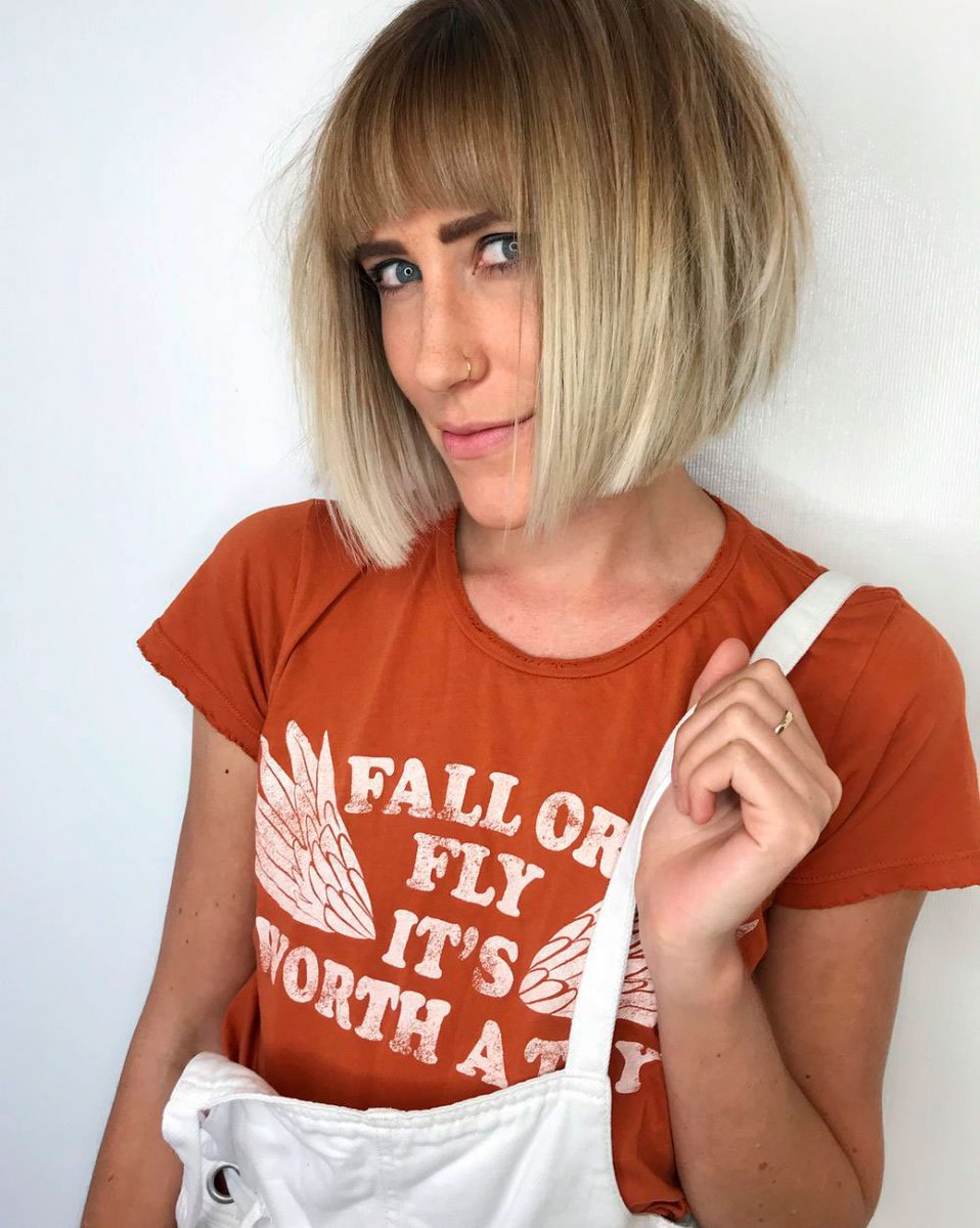 Stylishbelles On Twitter Cute Blunt Bob Hairstyle For Long Faces