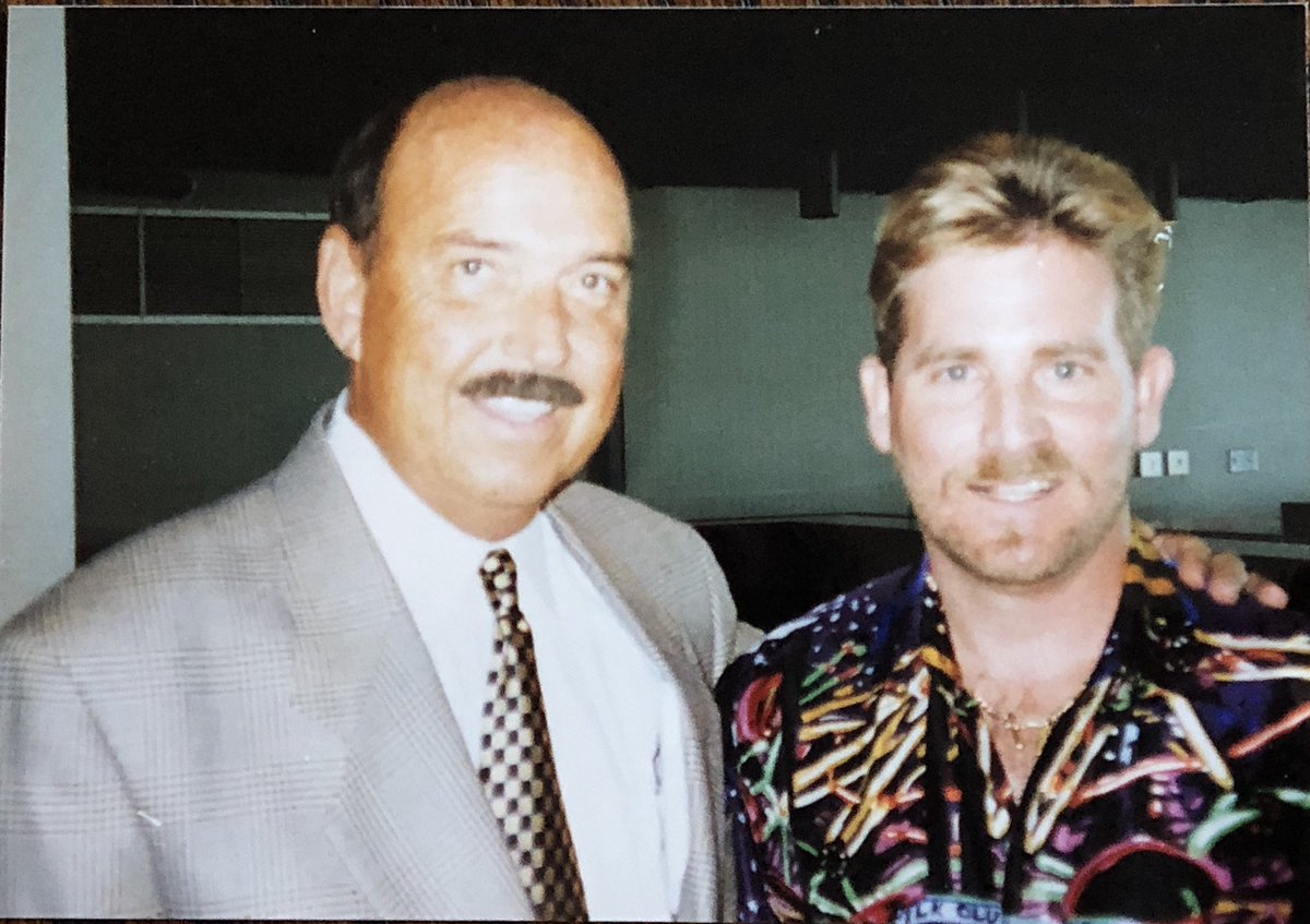 SmittyBoxing's tweet photo. RIP Mean Gene Okerlund. It was a pleasure to know you and on occasion share a mic with you. #RIPGeneOkerlund #wrestlinglegend #legendaryannouncer #legendarybroadcaster https://t.co/x0GYAKv3Ix