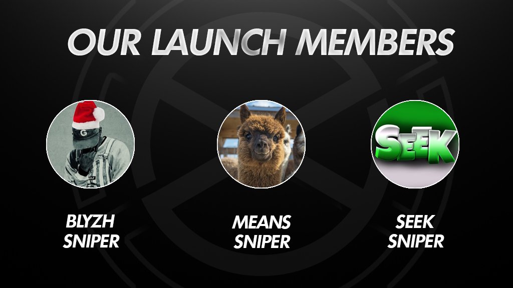 XodiacsGaming's tweet image. Introducing our Snipers! @Blyzhs @sn4em @IAmSeek__